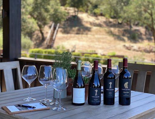 four Davis Estates wines for wine tasting