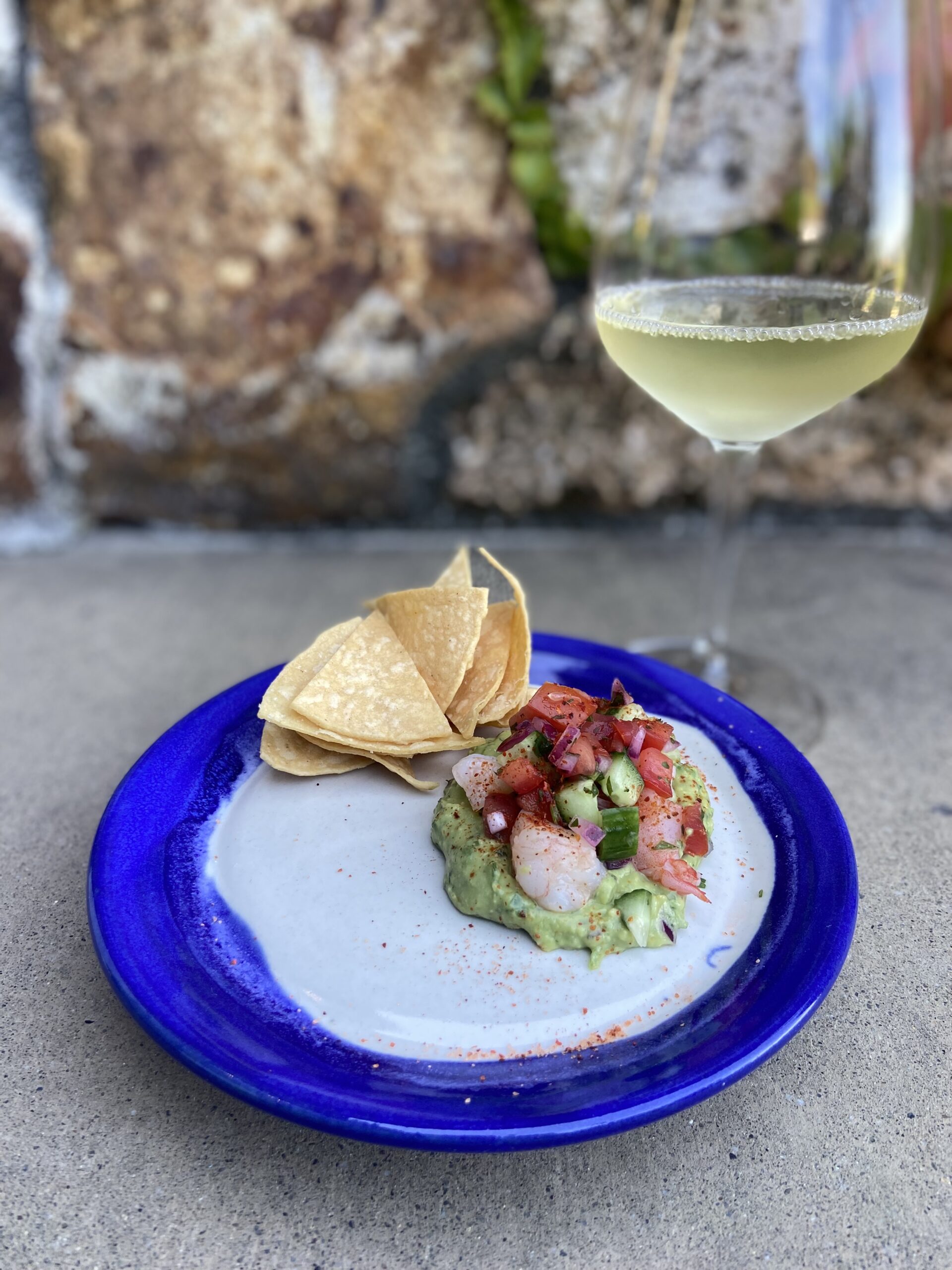 Refreshing Sauvignon Blanc paired with Shrimp Ceviche