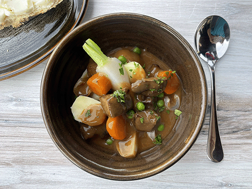 Merlot paired with Lamb Navarin