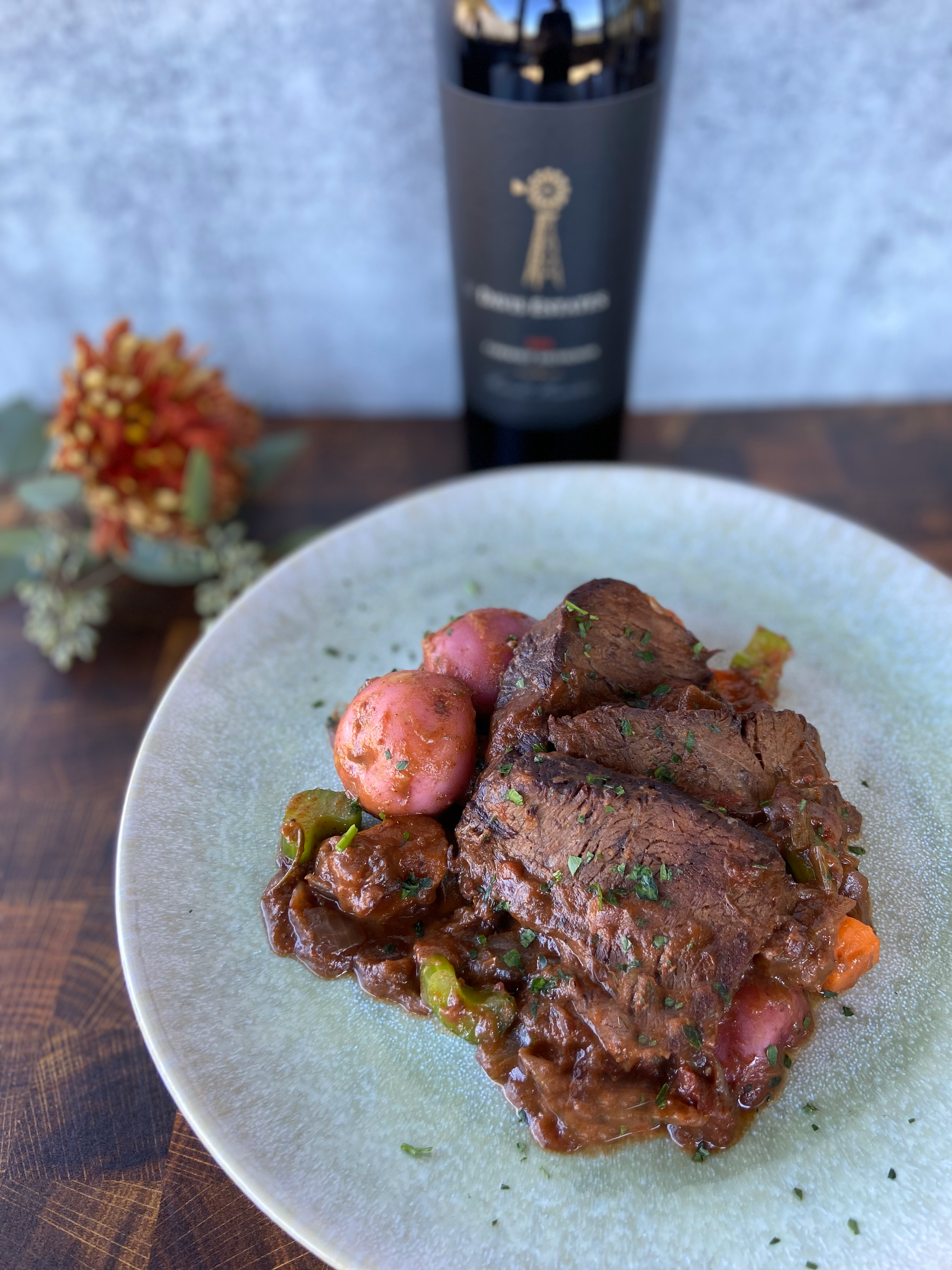 Pot Roast with Davis Estates Howell Mountain Cabernet Sauvignon